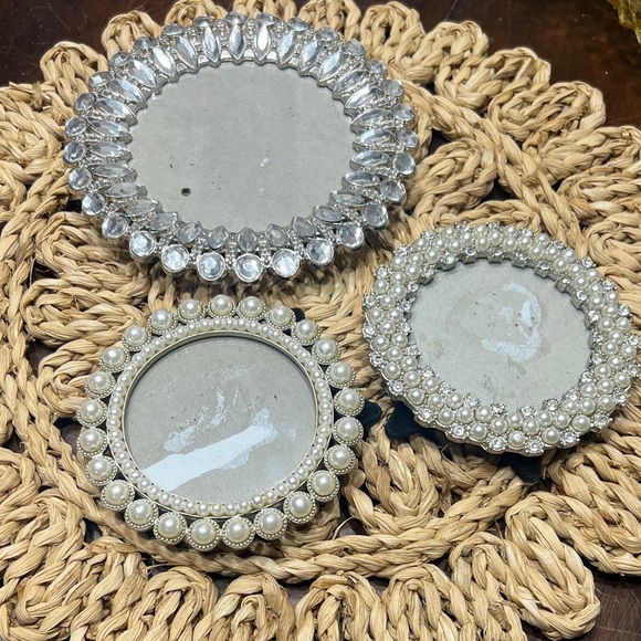 Nicole Miller Other - Nicole Miller Crystal and Pearl Picture Frames all three